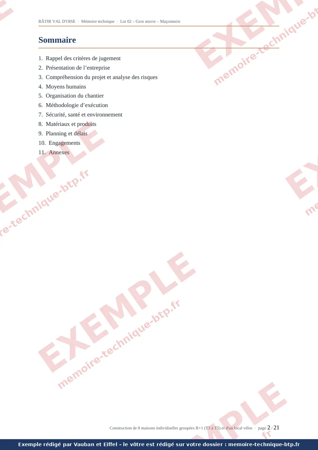 Exemple de mémoire technique, page 2