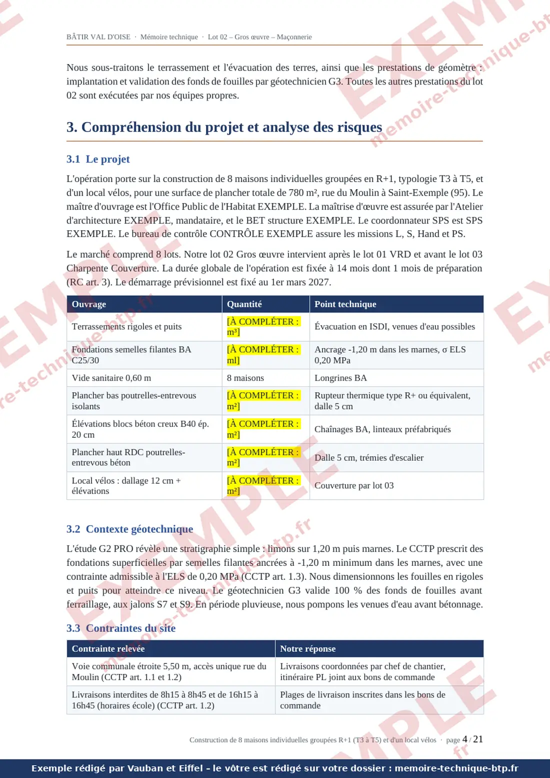 Exemple de mémoire technique, page 4