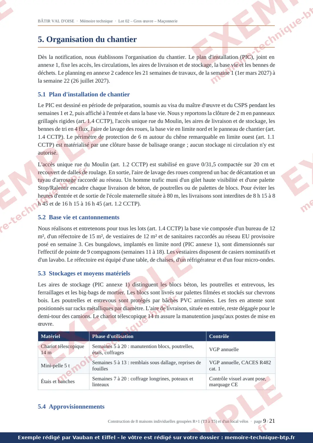 Exemple de mémoire technique, page 9