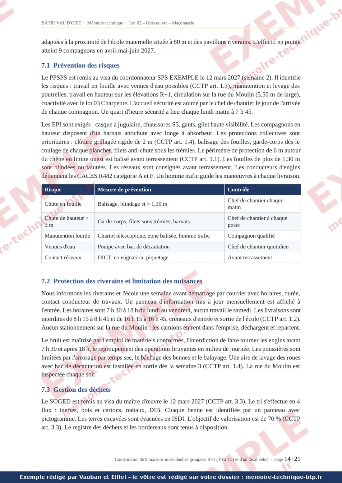 Exemple de mémoire technique, page 14