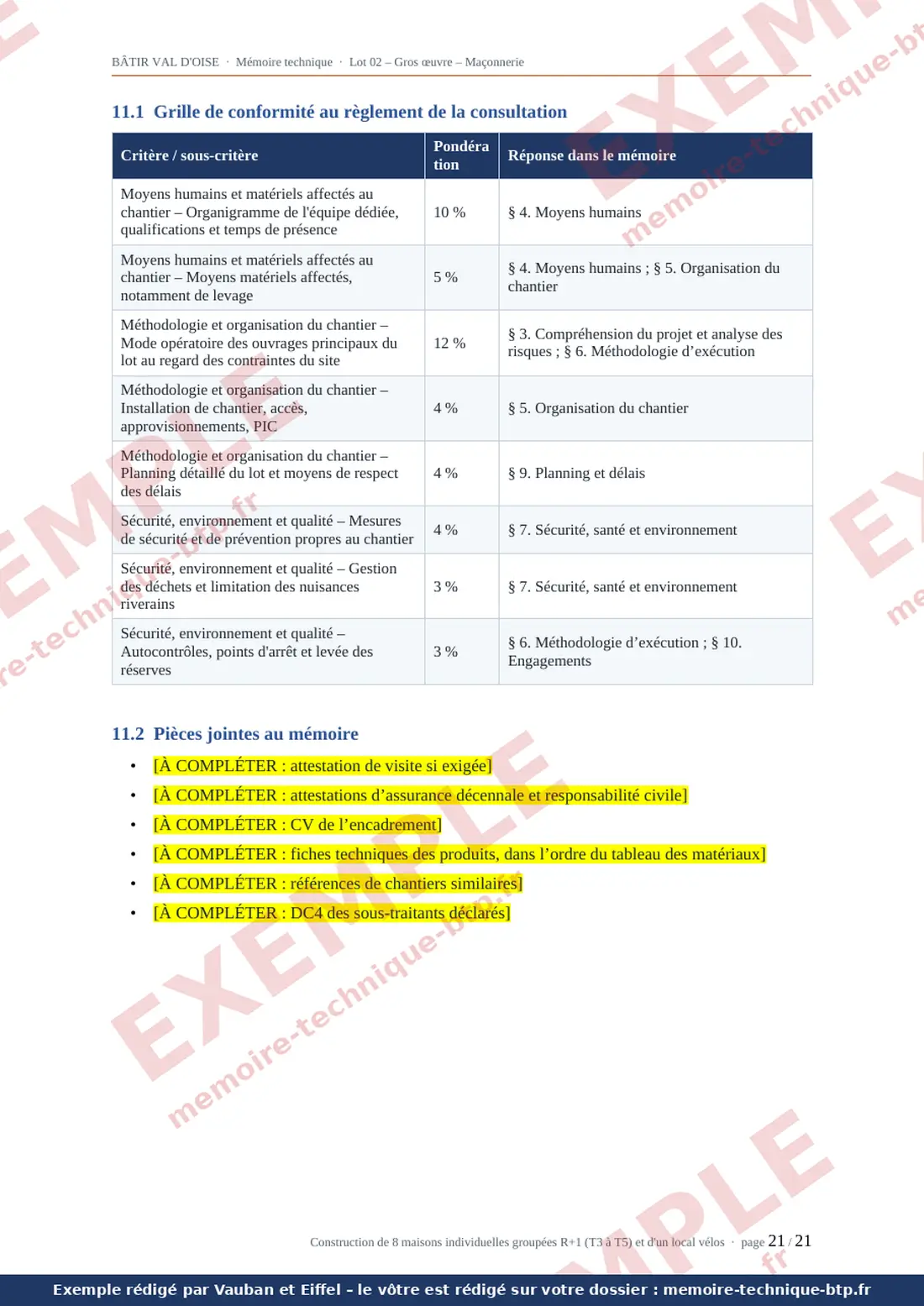 Exemple de mémoire technique, page 21